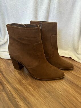 Gianni Bini Women's 11 Brown Suede Ankle Boots